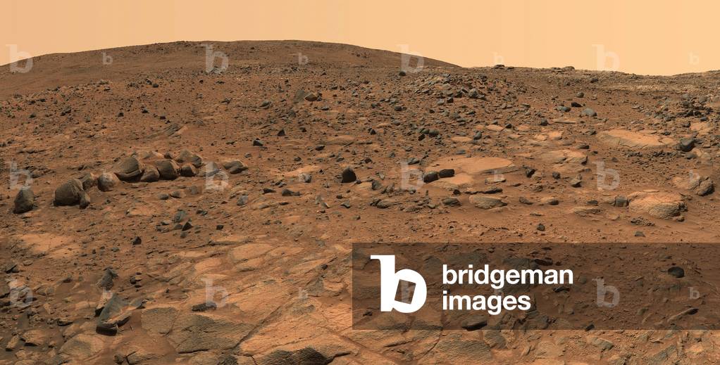 March - Spirit - View during the descent of Husband Hill - Detail of the 360 degres panorama obtained by Spirit from 23 to 28 November 2005. The summit of Husband Hill is 100m above the surrounding plateau. The Rover Spirit landed on Mars in the Gusev crater area, July 4, 2004