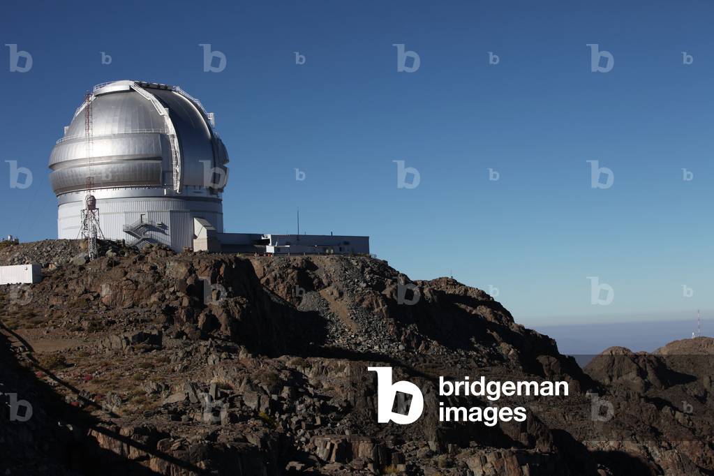 Telescope Gemini south - Gemini South Telescope - The dome of the 8.2 m Gemini south telescope on Cerro Pachon in Chile. Gemini south telescope at summit of Cerro Pachon in Chile