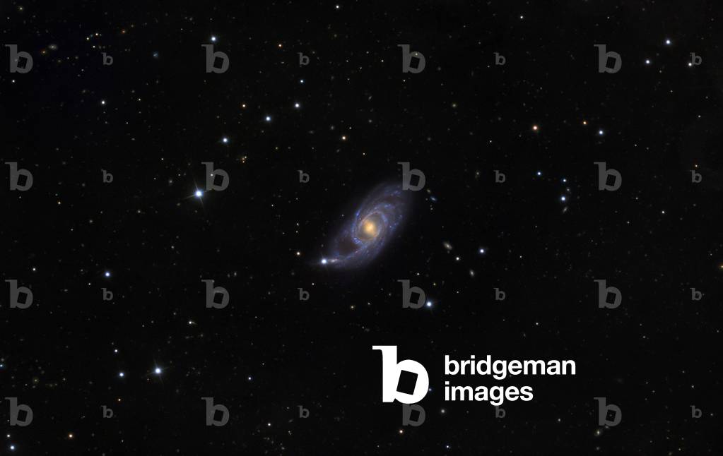 Barree spiral galaxy NGC 151 in the Whale - Barred Spiral galaxy NGC 151 in Cetus - Barree spiral galaxy about 160 million years ago - light