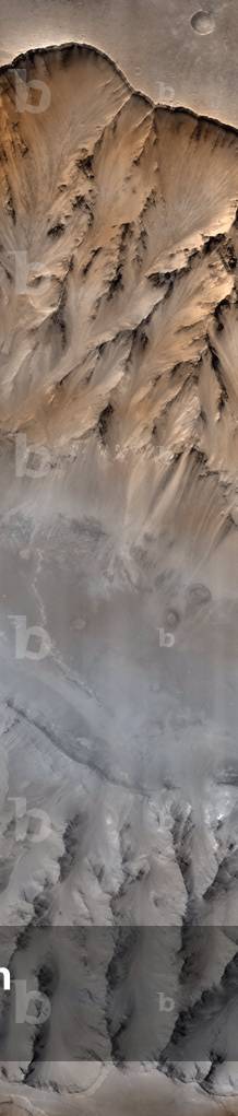 Coprates Chasma - This image shows a detail of Valles Marineris, Coprates Chasma. Image obtained by the Mars Global Surveyor probe