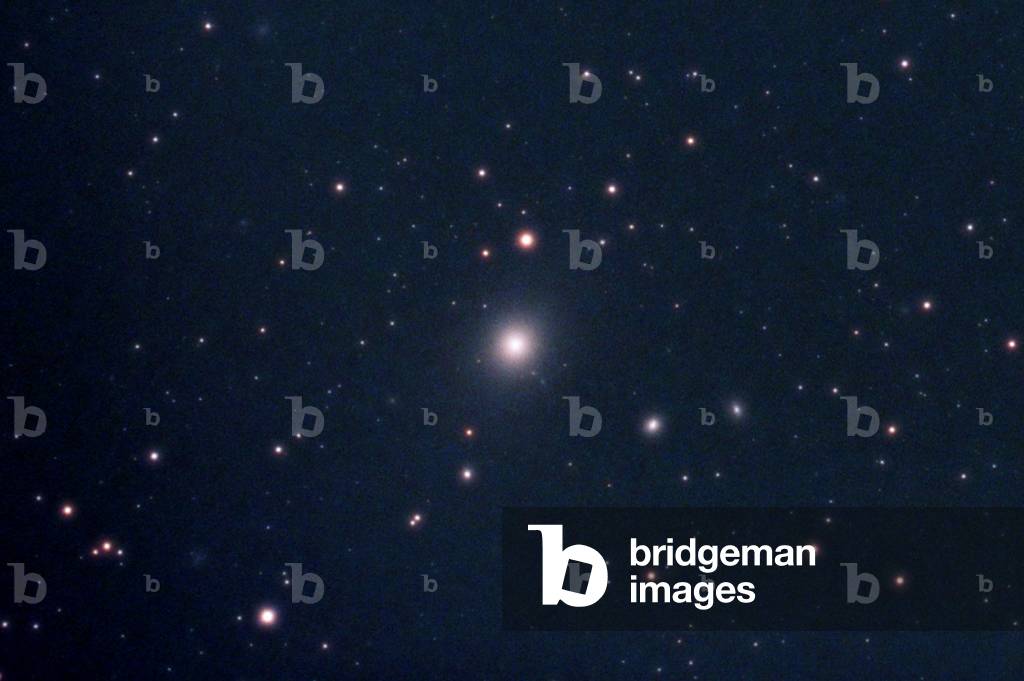 M87 elliptical galaxy in Virgo - M87 elliptical galaxy in Virgo - The M87 galaxy (NGC 4486) is located about 60 million years ago - light from Earth, in the heart of the Virgin's cluster. M87 is the brightest radio source of the constellation, it is also called Virgo A. Image made with an amateur instrument, a 130 mm bezel. Gigantic elliptical galaxy M87 is located at the heart of the Virgo Cluster of galaxies. Also known as radio source Virgo A, M87 is located about 60 million light years away. It appears to have a linear size of 120,000 light years and a mass estimated at 2.7 trillion solar masses, and an extreme luminosity, with an absolute magnitude of about - 22