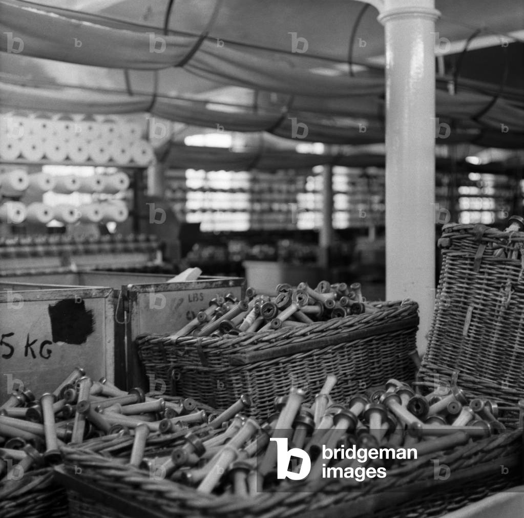 Cotton spools, Copley Mills, Stalybridge (photo)