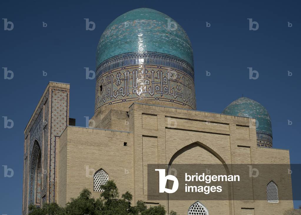 Mausoleum devoted to Qazi Zadeh al-Rumi, Shah-i-Zinda, Samarkand, Uzbekistan (photo)