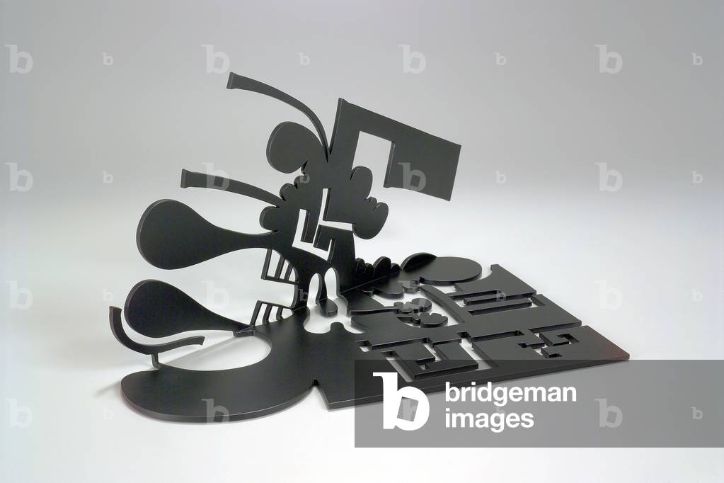 Shadow in a Corner IV, 2004 (stainless steel, water-jet cut, painted black urethane)