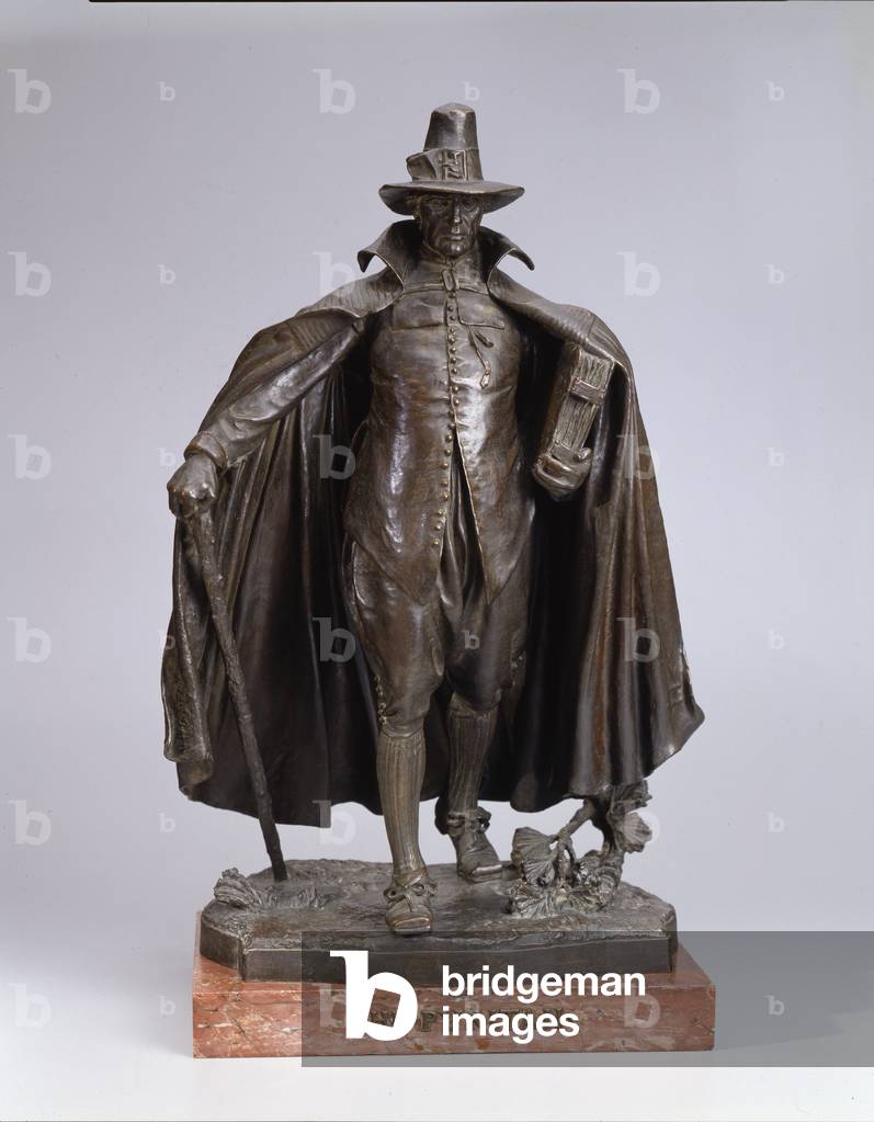 The Puritan, cast 1899 (bronze on Italian marble base)