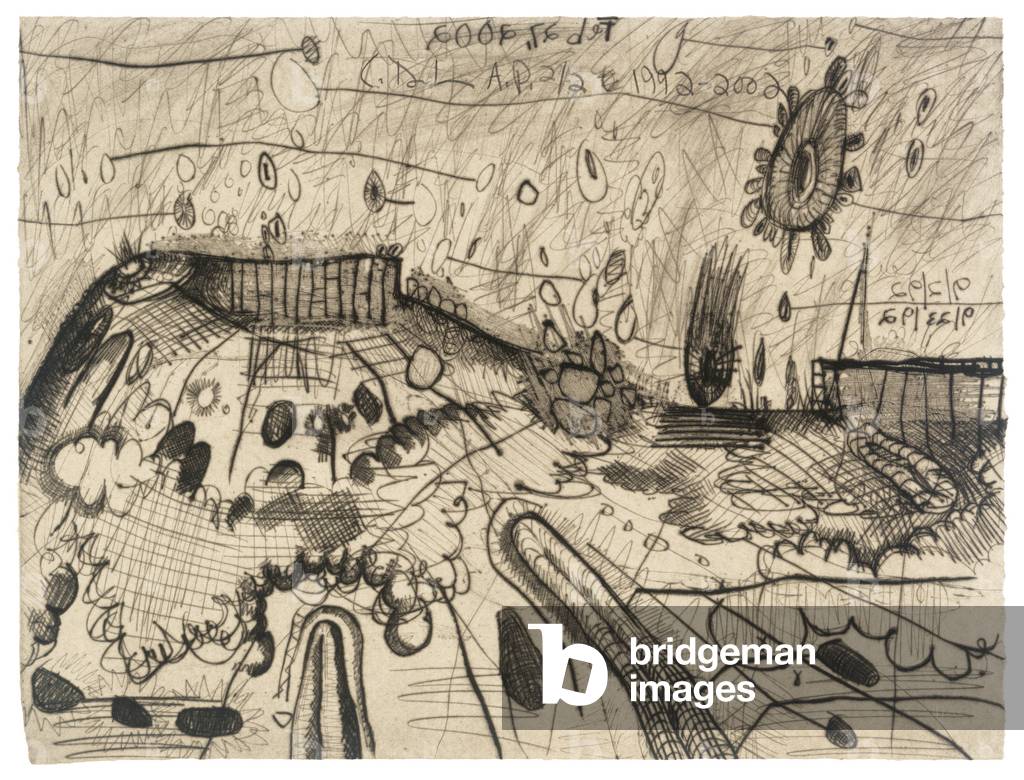 Untitled #1, 1992-2002 (one-colour drypoint on Richard de Bas paper)
