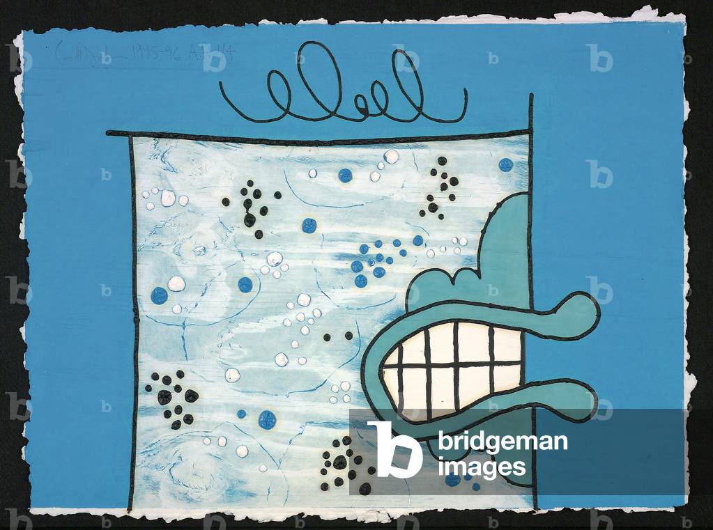 Waiting for Wood #2, 1995-96 (wood engraving with embossment on Twinrocker handmade paper)