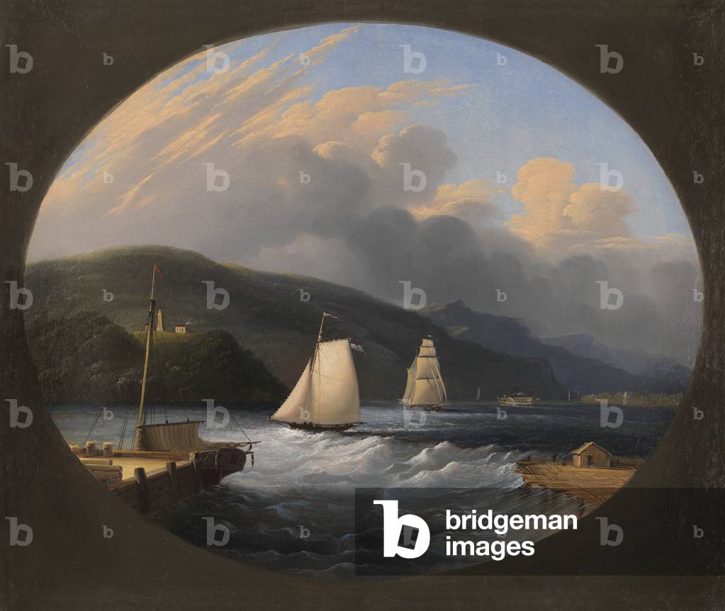 Cornwall Landing, Hudson River, 1851 (oil on canvas)