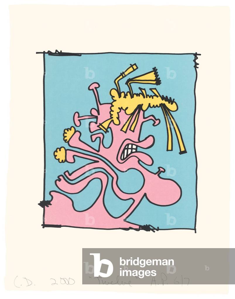 Female Portrait (Twelve), 2000 (litho on custom Torinoko handmade paper)