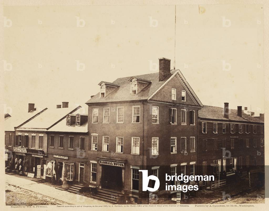 Marshall House, Alexandria, Virginia, August 1862 (albumen print mounted on wove paper)