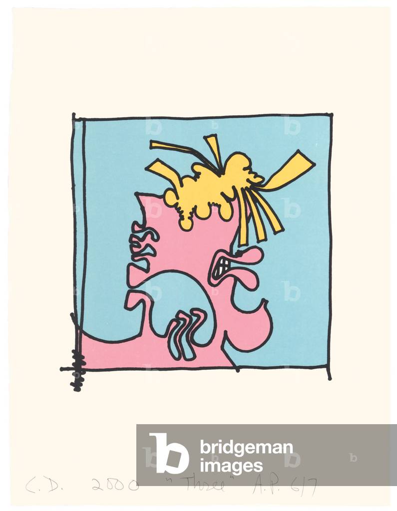 Female Portrait (Three), 2000 (litho on custom Torinoko handmade paper)