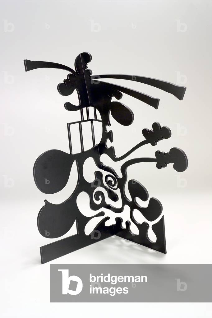 Shadow in a Corner III, 2004 (stainless steel, water-jet cut, painted black urethane)