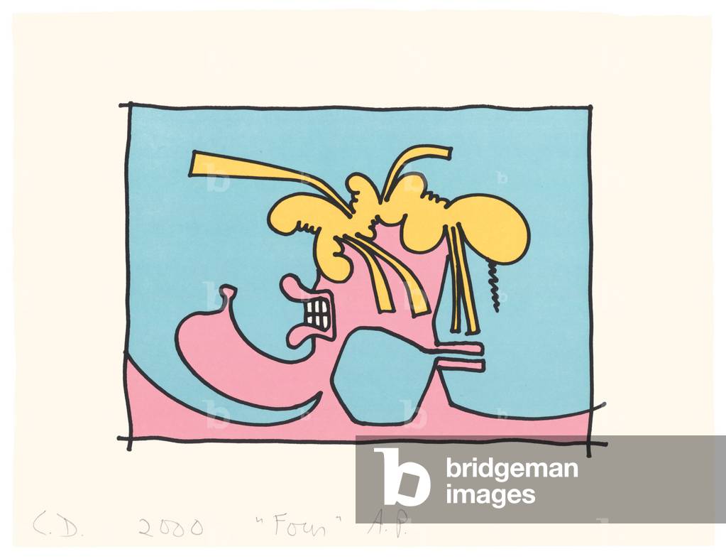 Female Portrait (Four), 2000 (litho on custom Torinoko handmade paper)