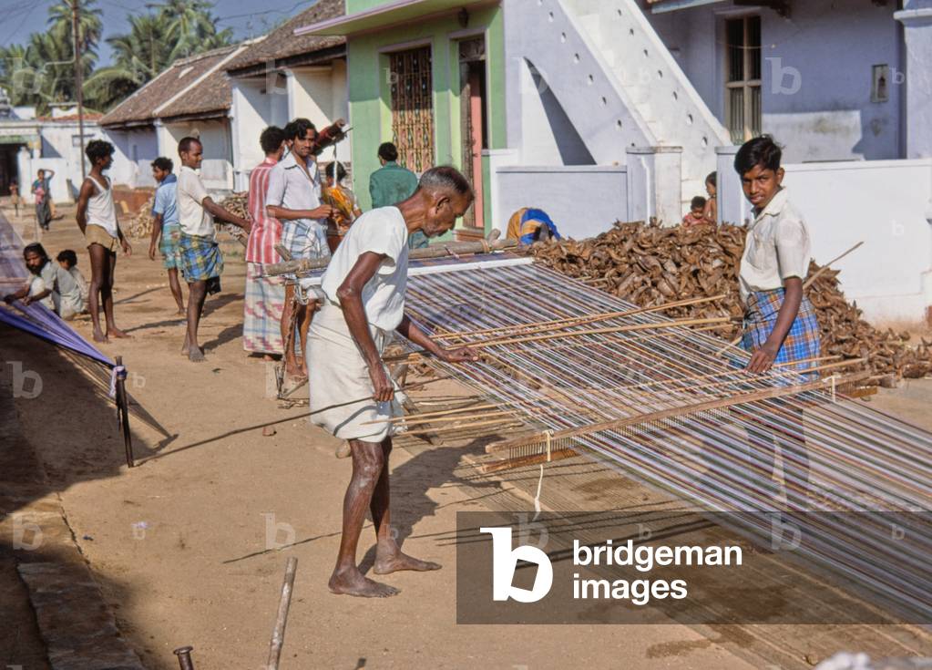 Textile production at CMC Hospital, Vellore, South India (photo)