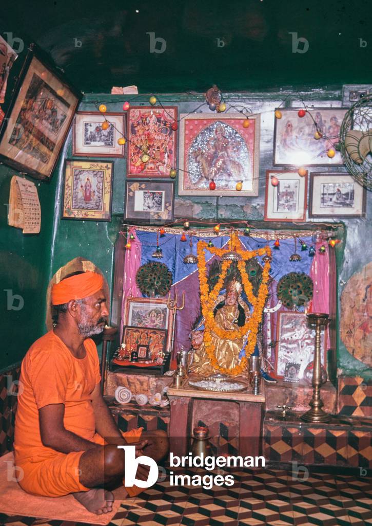 Holy Man, Hanuman, The Monkey God, India, 1972 (photo)