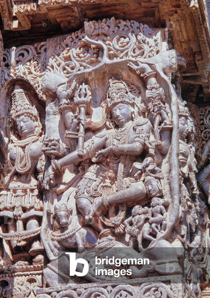 Siva Nataraja, stone caring, Halebid, India, 1970 (photo)