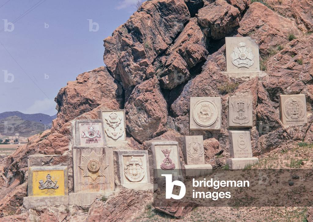Regimental Plaques, North West Frontier, Pakistan, 1969 (photo)