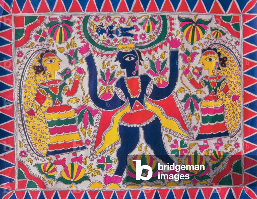 Madhubani Bahir, Asia Fair 1972, Delhi, India (photo)