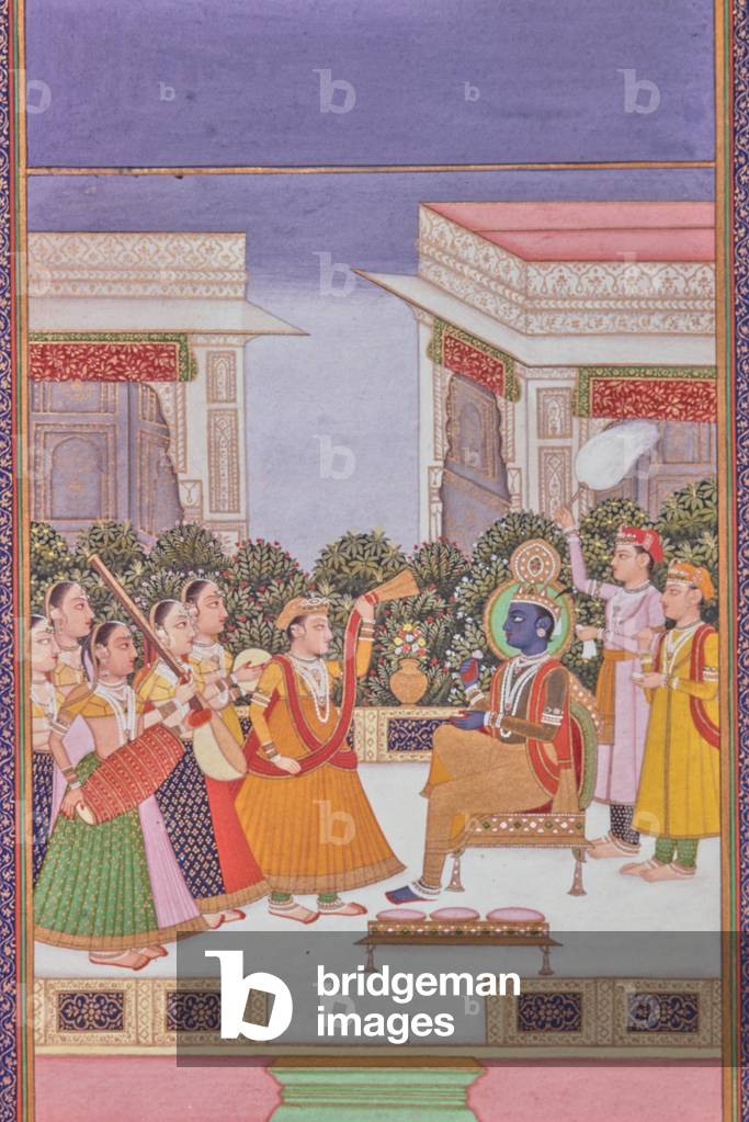 Krishna Legend, Miniature Painting, Indian School