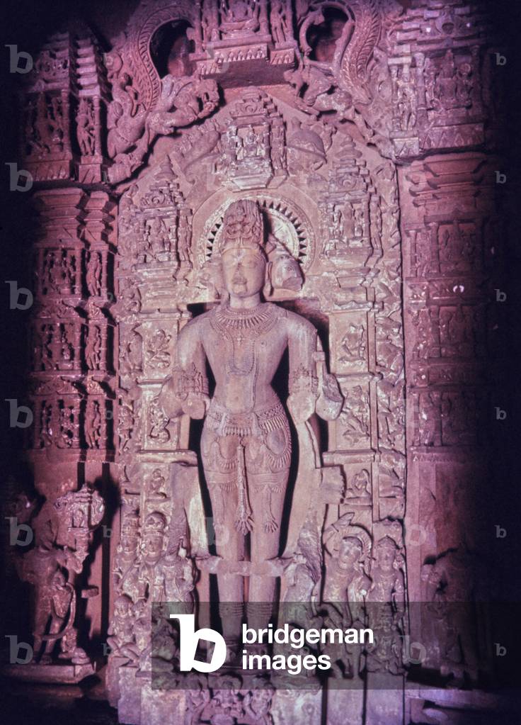 Sculpture, Temple at Khajuraho, India (photo)