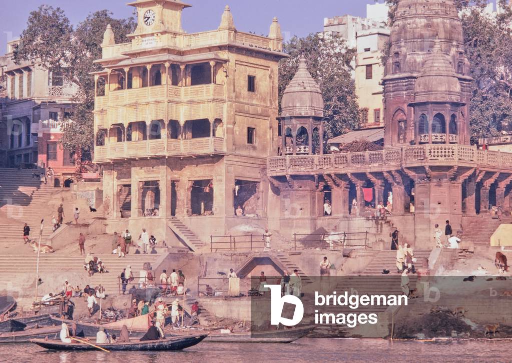 Burning Gate, Ghats at Benares, Varanasi, India, 1970 (photo)