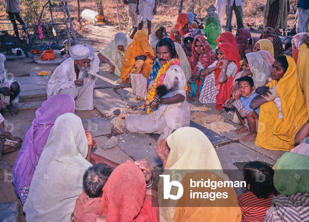 Hindu faith healer, Rajasthan, India, 1971 (photo)