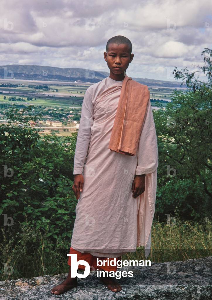 Buddhist Nun, Mandalay, Burma, 1970 (photo)