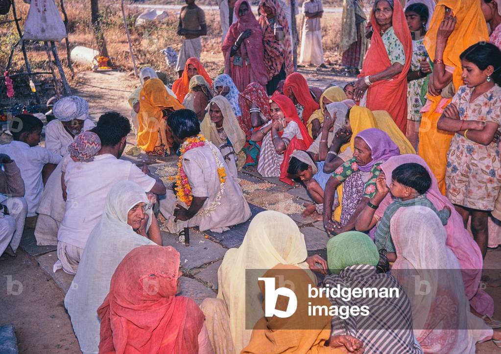 Hindu faith healer, Rajasthan, India, 1971 (photo)