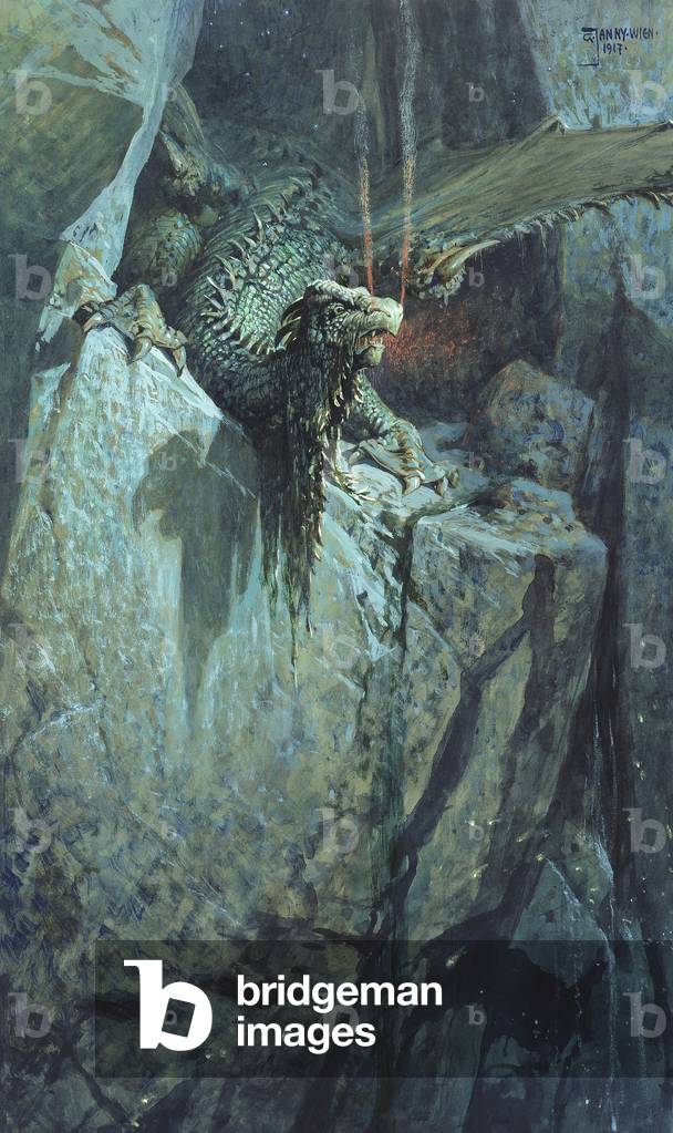 The Dragon's Cave, 1917 (w/c on paper)