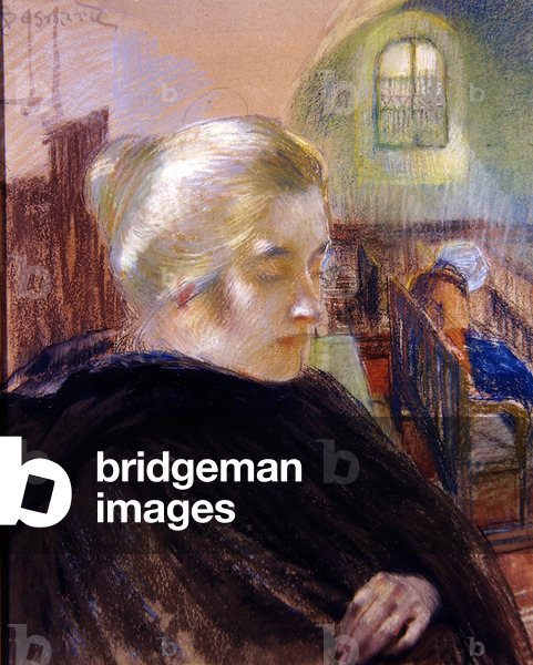 Portrait of Madame Besnard (pastel on paper)