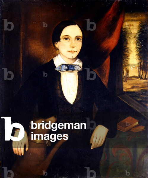 Portraits of a Brother and Sister, a pair (oil on canvas) (see also 349155)