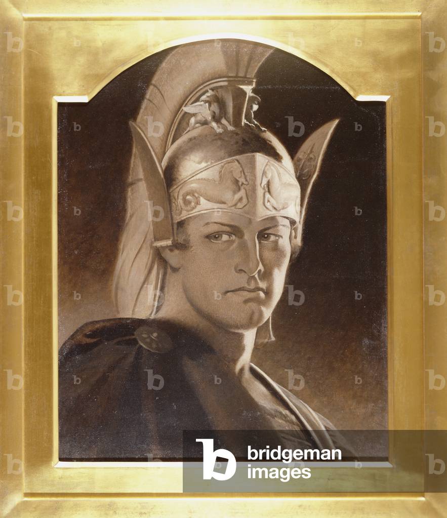 Bild von Gemälde "Roman Soldier - originelles Design für ein Stock Certificate (Öl auf Leinwand)", 20. Jahrhun