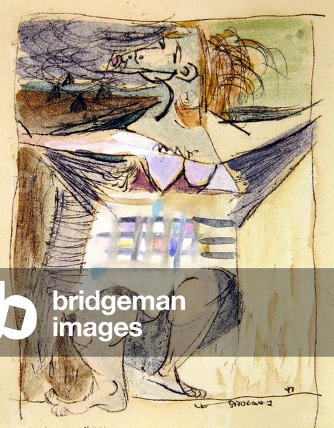 Tinker Woman Living, 1948 (w/c on paper)