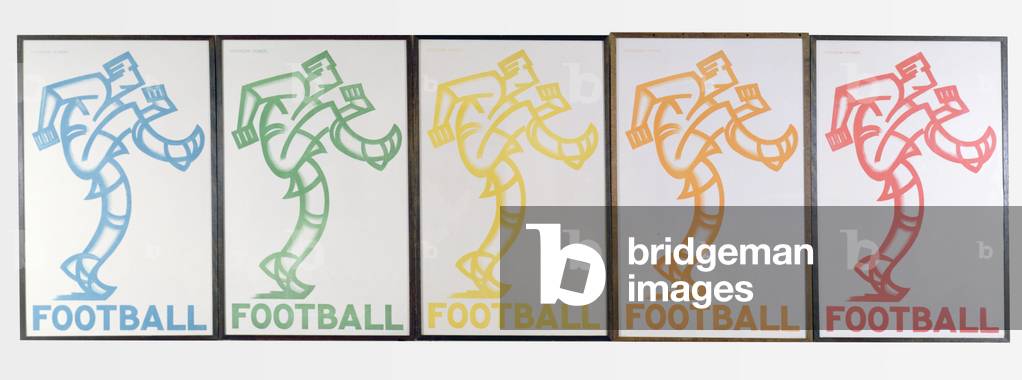 Football, 1933 (colour litho)
