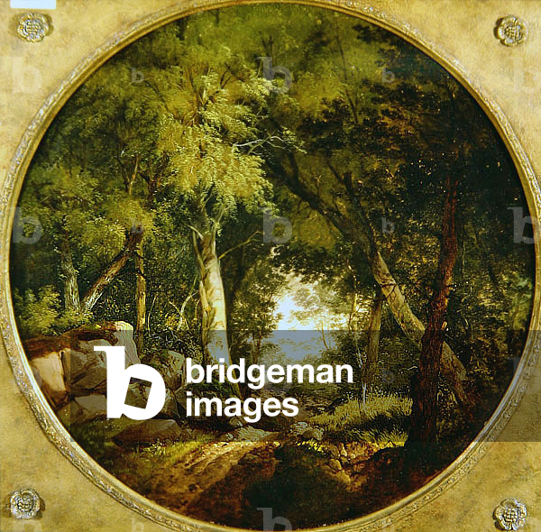 The Forest Track (oil on canvas)