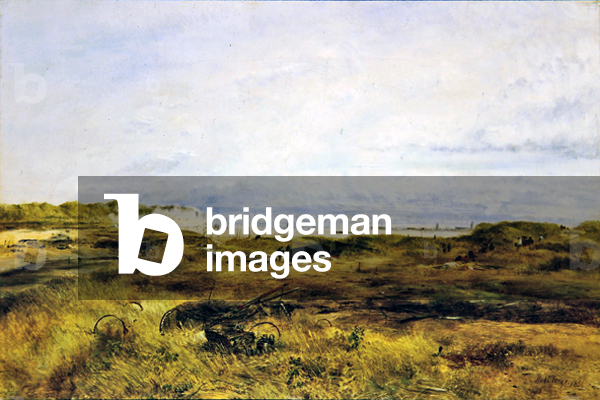 The estuary of the River Alt, 1854 (oil on canvas)