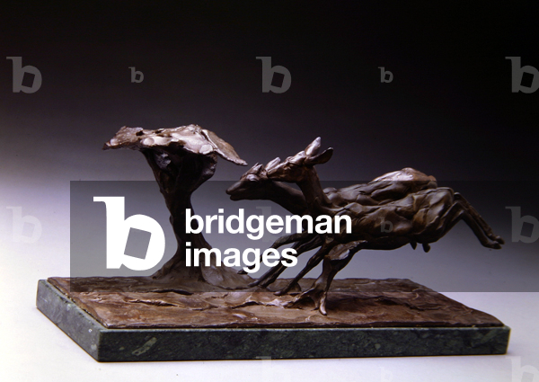 Diks-Diks and Acacia Bush, 1969 (bronze)