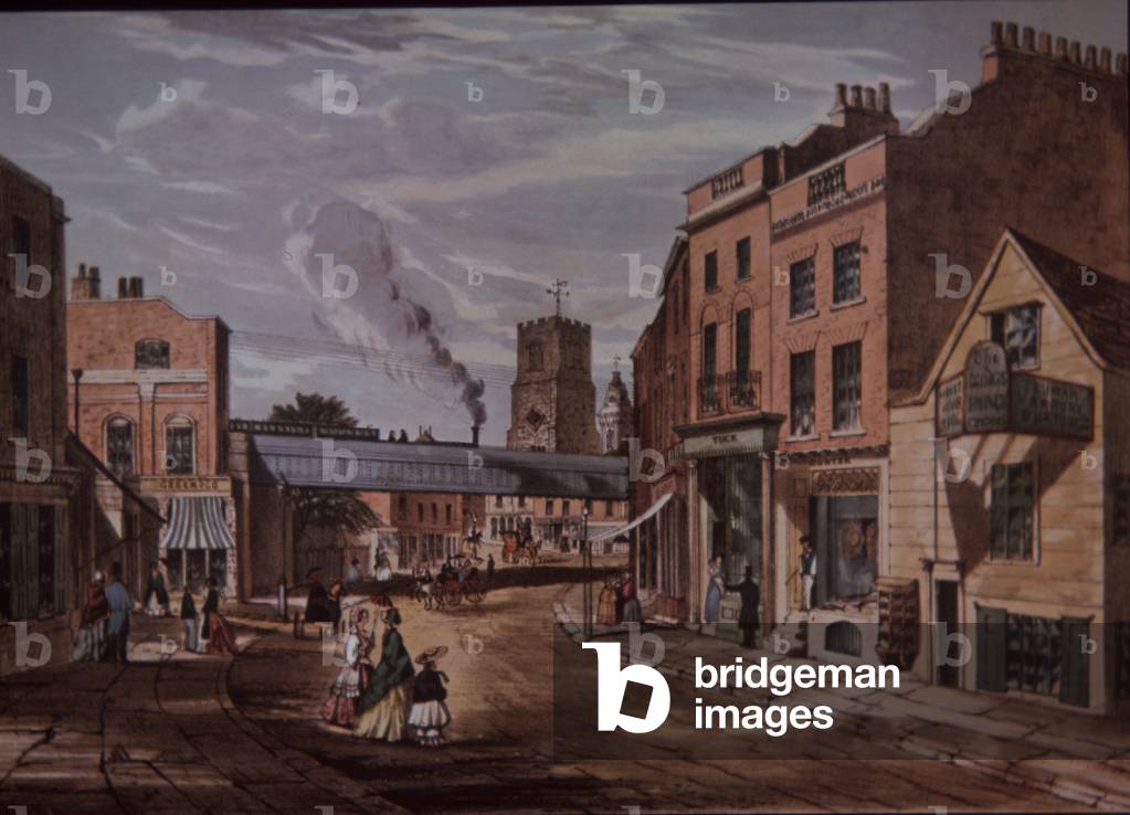 Hackney, north-east London, 1851 (colour litho)