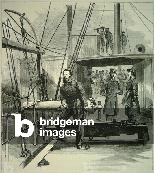 David Dixon Porter (1813-91), ammiraglio del Federal Navy (lito)