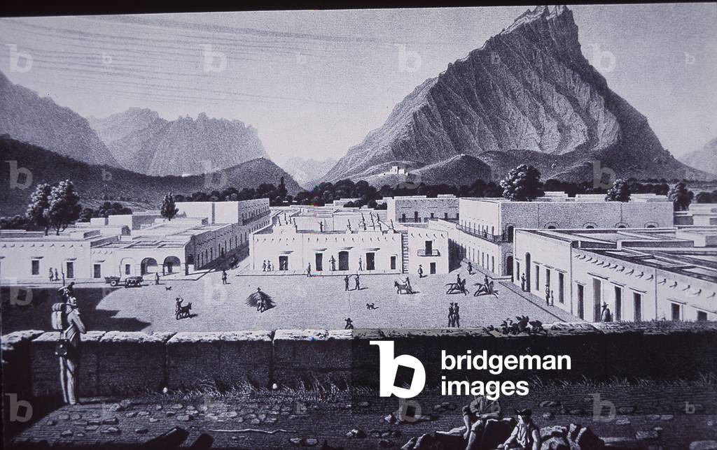 Mexican-American War (1846-48), Monterrey, captured by Gen Zachary Taylor, 1846 (litho)