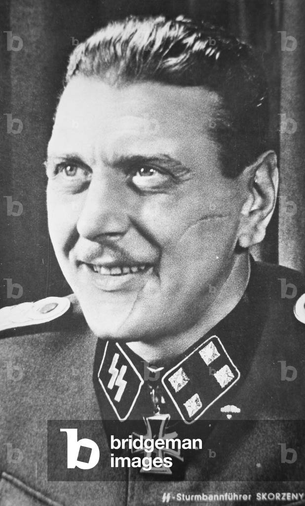 Otto Skorzeny, commander of the German commandos who rescued Benito Mussolini from captivity on 12th September 1943 (b/w photo)