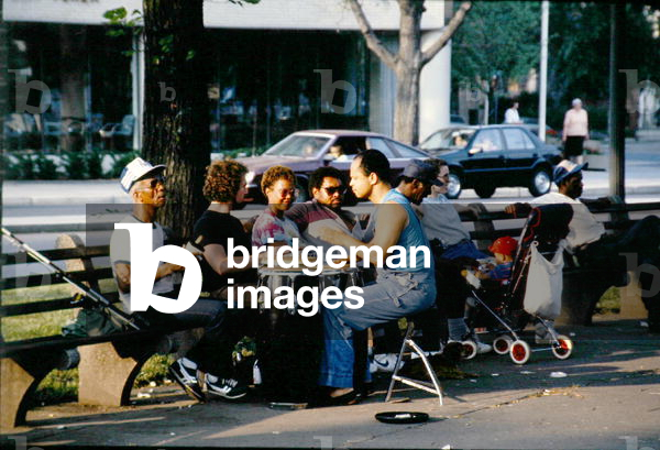 "Famiglia afro-americana con musica di batteria tradizionale", 20th Secolo di American Photographer