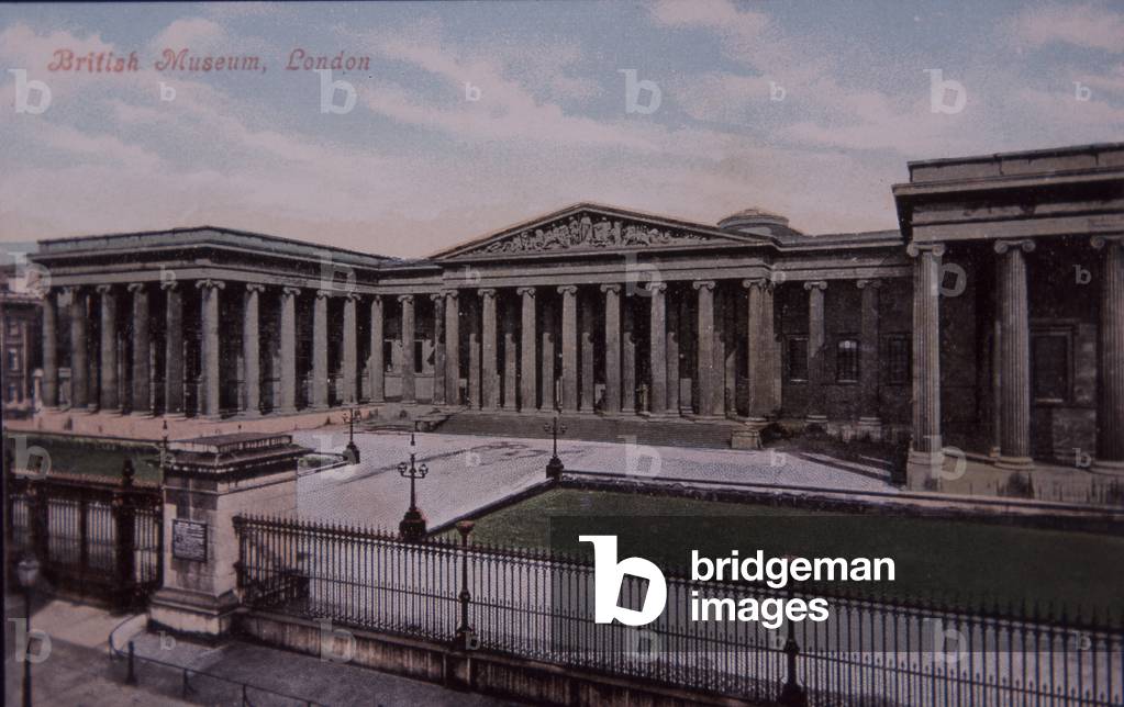 British Museum postcard, 1910 (colour litho)