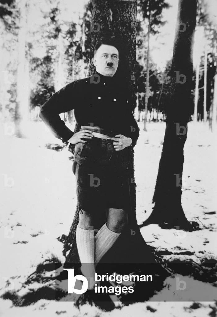 Image Of Hitler Wearing Lederhosen C 1934 b w Photo By German 