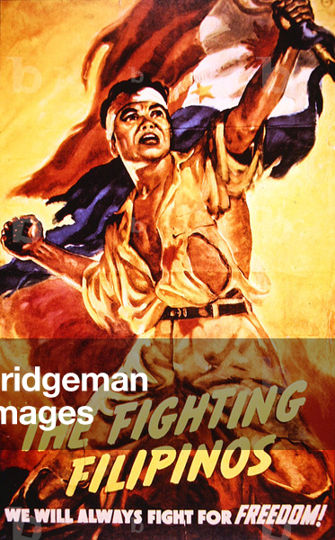 The Fighting Filipinos, World War II poster (colour litho)