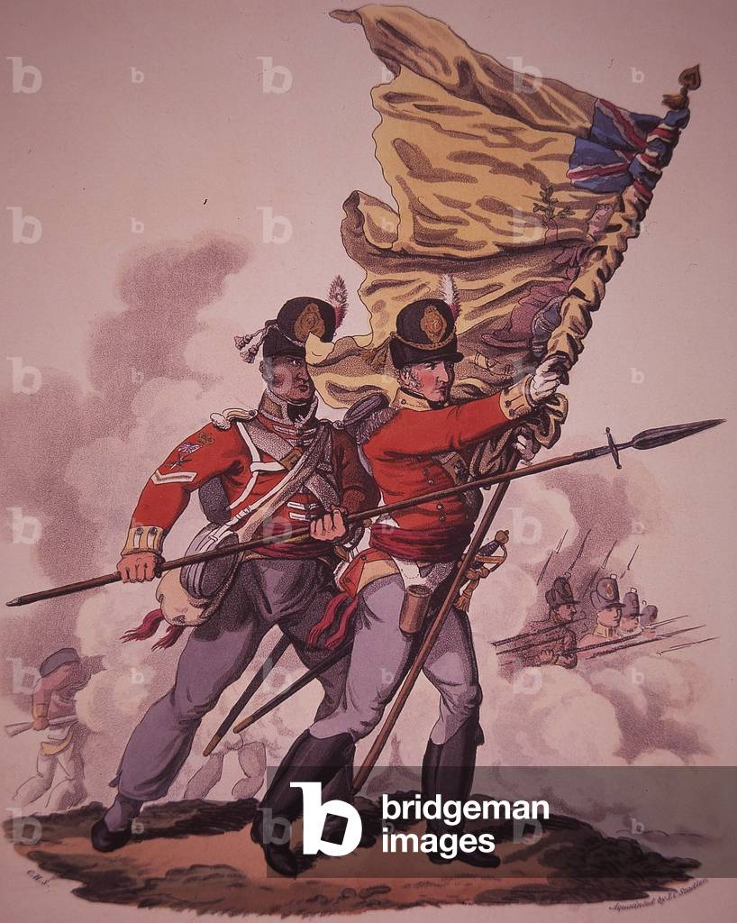 British Soldiers (colour litho)