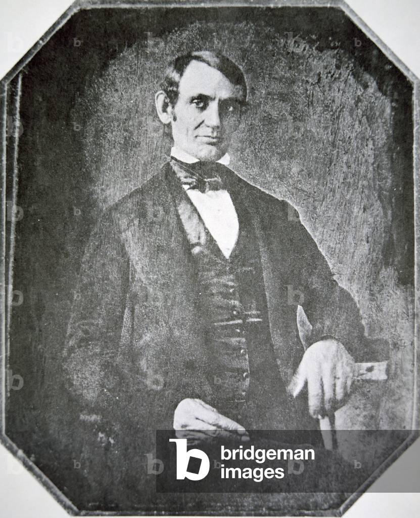 Abraham Lincoln (1809-65) als Mitglied des Kongresses im Alter von 37, 1846 (s/w photo)