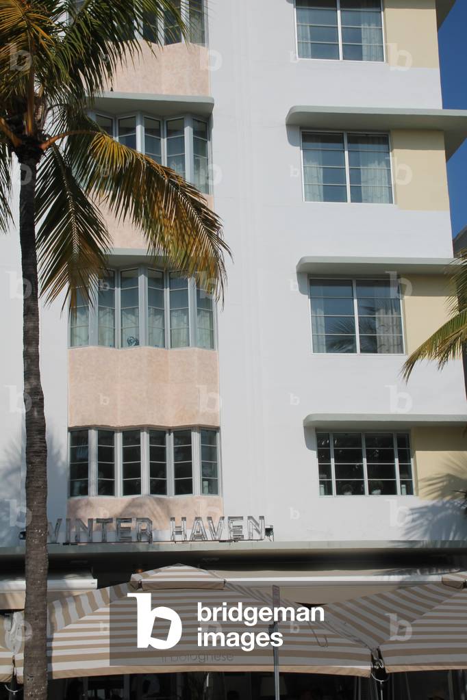 South Beach art deco building, Miami, Florida, USA, 2013 (photo)