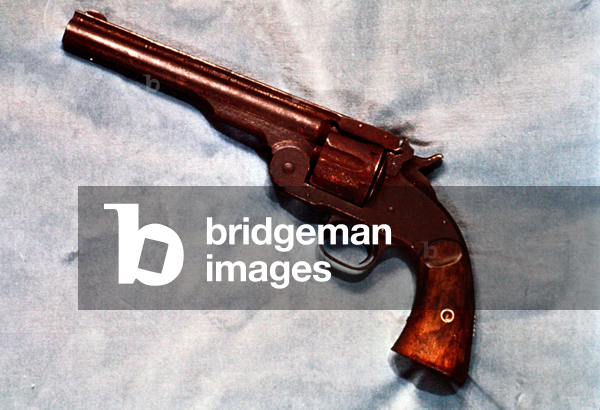 Smith & Wesson revolver, 1870 (wood & metal)