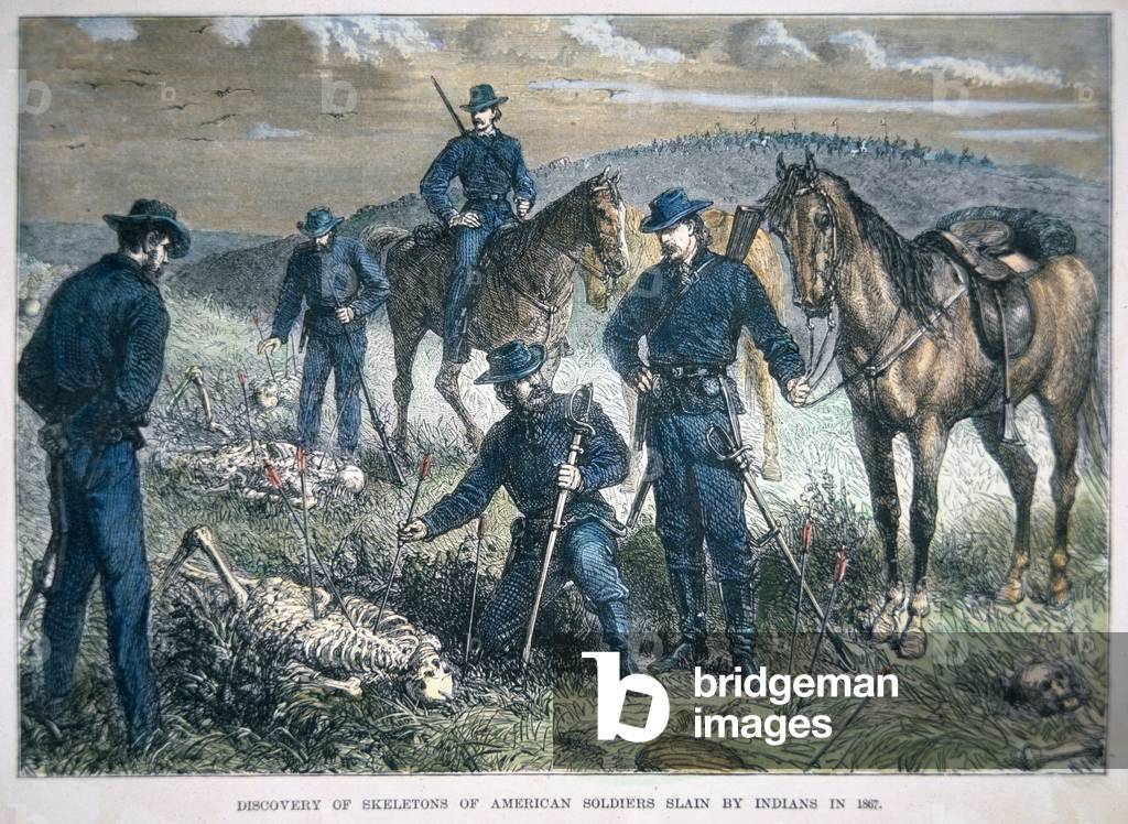 Image of Discovery of skeletons of the bodies of American soldiers